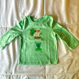 Cat & Jack 18m Lime green St Patrick’s day milkshake